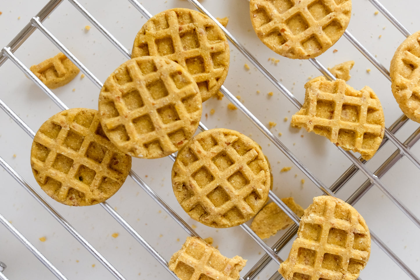 Pumpkin Oat Waffle Bites